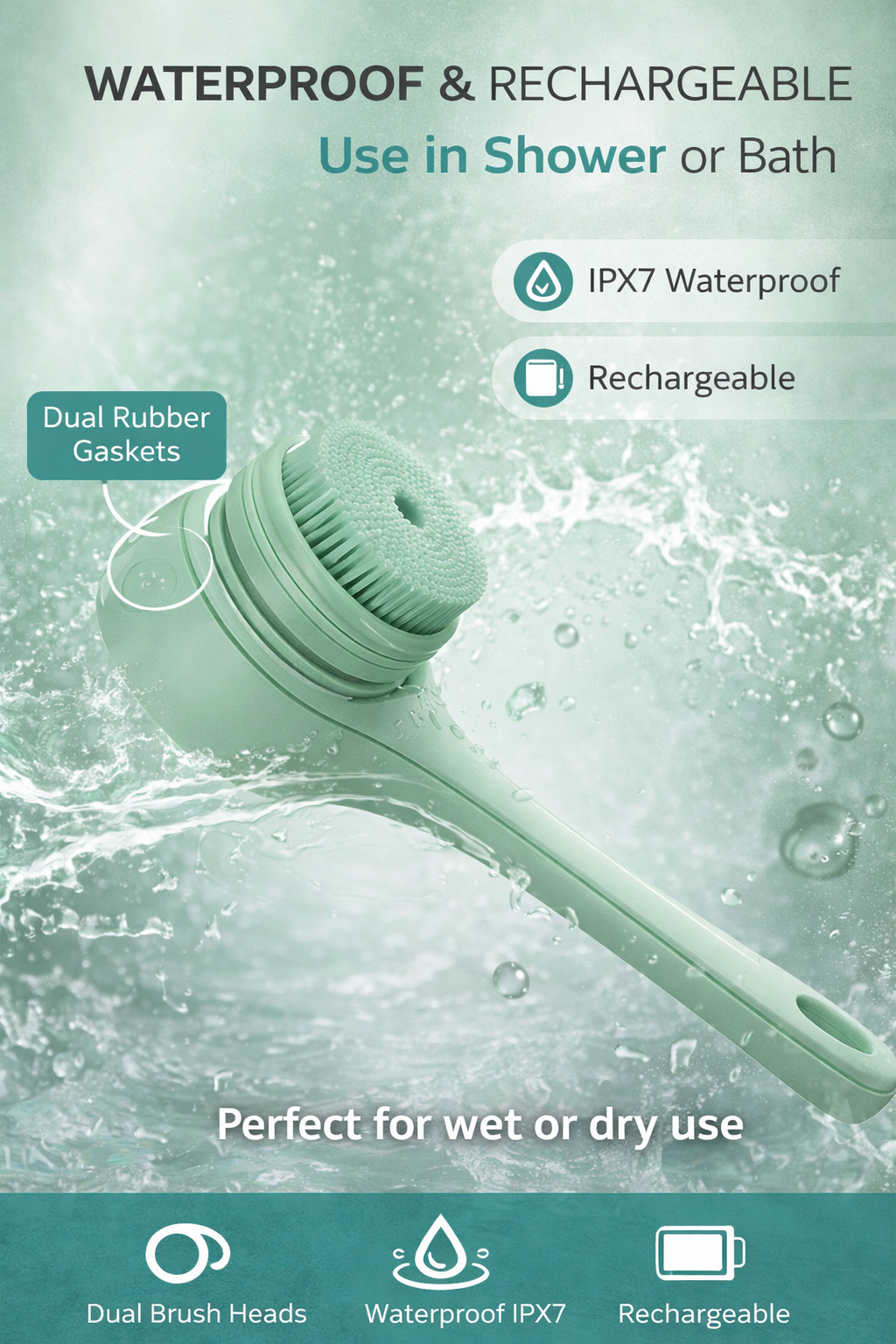 Women's Automatic Bath Brush