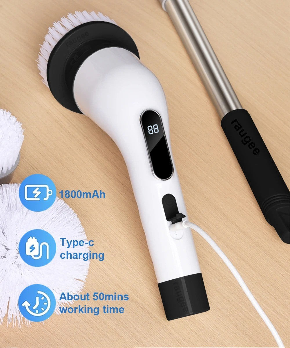 Cordless Electric Spin Scrubber Cleaning Brush for Bathroom and Kitchen Use